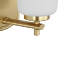 thumbnail image 5 of Adley Collection One-Light Satin Brass Etched Opal Glass New Traditional Bath Vanity Light, 5 of 14