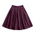 thumbnail image 4 of Wxolcjlv Womens Oktoberfest Floral Print Pleated Midi Skirt High Waist A Line Bavarian Festival Wear Skirts, 4 of 5