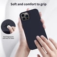 thumbnail image 2 of Compatible with iPhone 15 Pro Case with Screen Protector,Upgraded Liquid Silky Soft Silicone Cover,Fashionably  for Men Women Girls,Protective Phone Case 6.1",Dark Blue, 2 of 12
