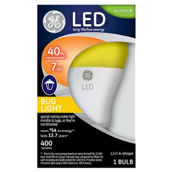 Bwt 209695 7 watt Outdoor Bug LED Light Bulb, Yellow