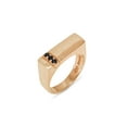 thumbnail image 1 of LBG British Made 14k Rose Gold Natural Sapphire Mens Band Ring - 25 size options - Size 6.5, 1 of 6
