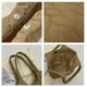 thumbnail image 4 of Zhuge Bolso de lona con esponja para mujer, bolso de compras de verano, bolso de hombro, color caqui, 4 of 5