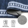 thumbnail image 4 of Garvee 5'x7' Modern Area Rug Solid Bordered Rugs, Washable Geometric Neutral Accent Carpet with Non-Slip Backing, Low Pile Stain-Resistant Rug for Living Room Dining Room Home Office, Blue, 4 of 9