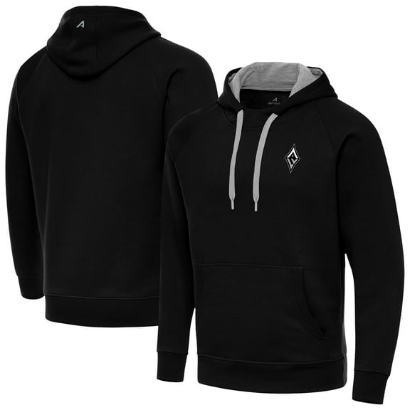 Men's Antigua Black Las Vegas Aces Victory Pullover Hoodie