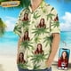 thumbnail image 2 of Camisas con estampado floral de hojas de palma y aguacate para hombre, ropa personalizada, camisa hawaiana para playa, ropa de fiesta, blusas casuales, 2 of 4