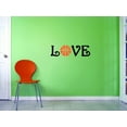 thumbnail image 1 of Custom Decals Love Basketball Wall Art Size: 6 X 20 Inches Color: Multi, 1 of 1