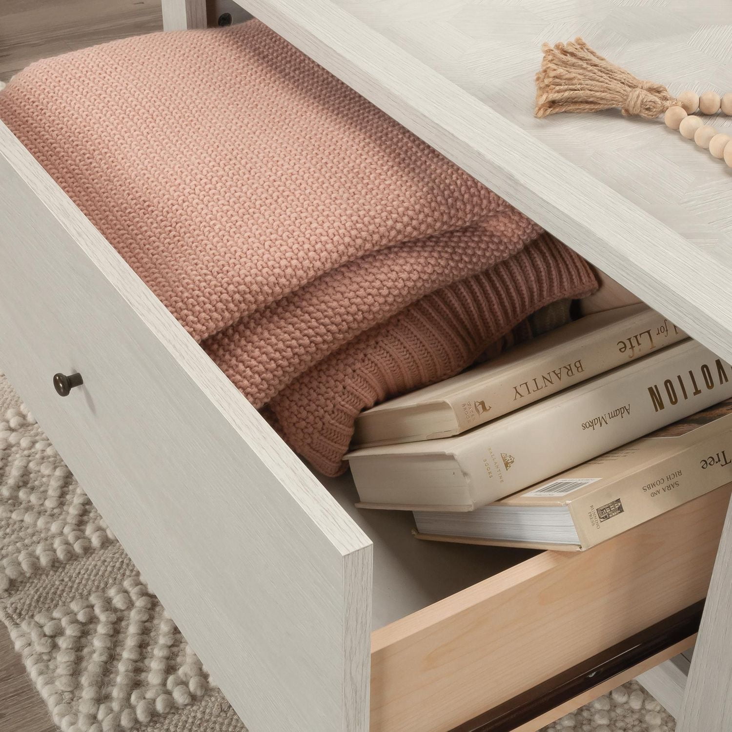 Sauder La Collection Larkin Ledge Table basse en Finition Glacier Oak