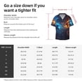 thumbnail image 5 of Fotbe Red And Blue Fire Dragon C Camisa Estampada de Manga Corta para Hombre, Casual de Verano, Estilo Playero, Sin Arrugas-XX-Large, 5 of 5