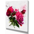 thumbnail image 2 of Pivoines Rouges Croquis Aquarelle - Impression sur Toile Florale, 2 of 3