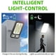 thumbnail image 5 of Luces solares para exteriores, sensor de movimiento, resistentes al agua IP65, 3 modos de luz, control remoto, apliques para valla, jardín, patio, luces solares para jardín, luces con sensor, 5 of 9