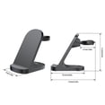 thumbnail image 3 of Dsscvnef Support de Charge Sans Fil Trois en un Chargeur Rapide 15W Compatible avec Smartwatch Design Pliable Certifié, 3 of 6