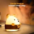 thumbnail image 3 of pequeña luz de noche Cute Bear Baby Night Light Lámpara de noche para bebés Kids Night Lights para dormitorio Cold Warm Light 10 Brillo ajustable Batería incorporada con control remoto Abanopi pequeña luz de noche, 3 of 7