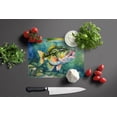 thumbnail image 3 of Largemouth Bass Glass Cutting Board Large 12 in x 15 in, 3 of 5