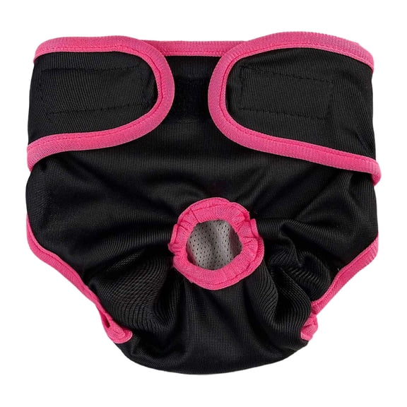 Barhoo Female Dog Diaper Washable Reusable Leak Proof Sanitary Panties Adjustable Period Pants for Small Medium Large Dogs in Heat Incontinence Care Pet Underwear Washable Diapers 1 Pet Outfit