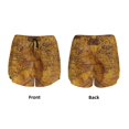 thumbnail image 5 of Lsque Vintage Map Printed Women's Running Shorts with Liner Pockets,Elastic Quick Dry Workout Athletic Gym Yoga Shorts,Womens High Waist Shorts-Medium, 5 of 9