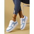 thumbnail image 2 of Women's Lace-up Casual Sport Shoes White Sneakers Skateboarding Shoes, Lightweight For Street, 2 of 4