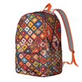 thumbnail image 2 of Unisex Zipper Bohemian Backpack, Chic Boho Print Bag with Front Pocket, Durable Rucksack for School College Work Travel, Great Gift Idea, 2 of 5
