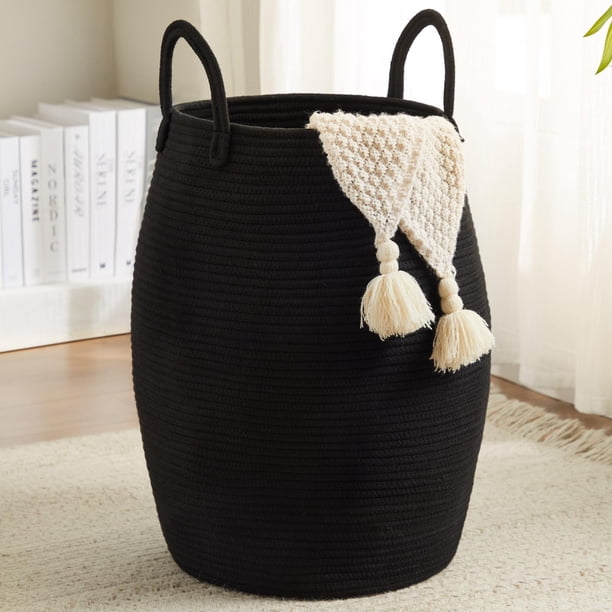 Cesto de Ropa Grande Fiona's Magic 105L Negro Extra Grande