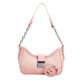 thumbnail image 2 of Bolso A Cuestas Bolso Hobo Para Mujer, Bolso Para Axila Con Cadena, Bolso De Mano Informal De Cuero Pu Sólido Para Mujer (Rosa), 2 of 5