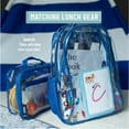 thumbnail image 4 of Wildkin Kids 15 Inch School and Travel Backpack for Boys and Girls Clear with Blue Trim, 4 of 8