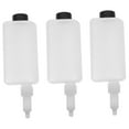 thumbnail image 4 of HAKIDZEL Bathroom Shower Dispensers Wall Mount Bottle Holder White Silicone Rubber 3 Set, 4 of 8