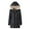 Black, variant on Sherpa Lined Puffer Coat for Women Fleece Fuzzy Zip Up Windproof Hooded Long Quilted Jacket with Pockets Casual Loose Solid Padded Jackets 2025 Winter Thermal Fashion Thick Outerwear
