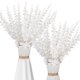 thumbnail image 3 of Nvzi 24 tallos artificiales de eucalipto con hojas de tacto real, ideales para ramos de boda, centros de mesa y decoración del hogar (verdes), 3 of 5