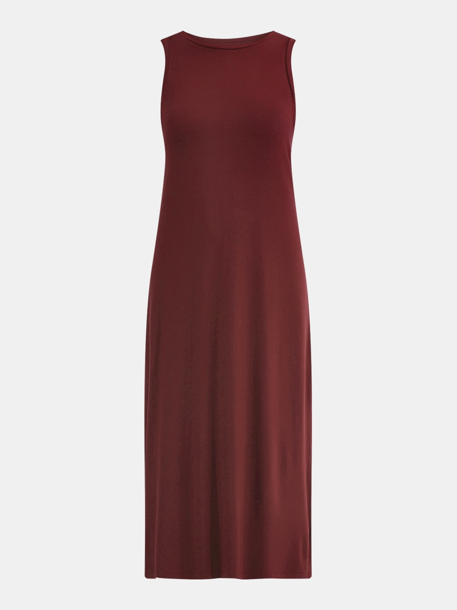 Time and Tru Women's Midi Column Dress, Sizes XS-XXXL
