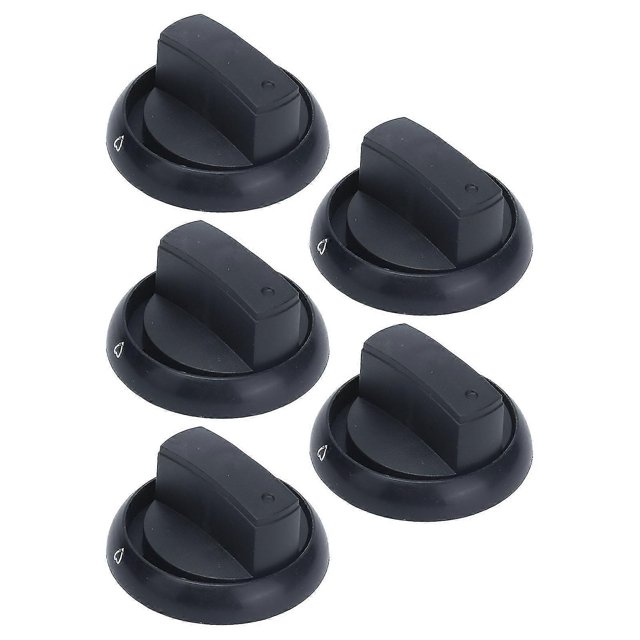 5pcs Universal Gas Stove Knob Plastic Gas Cooker Control Knob Replacement Parts for Family Reastaurant