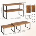 thumbnail image 3 of Estante organizador para gabinete NEX, rack de cocina apilable, 3 of 7