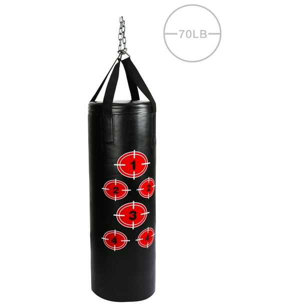 Everyday Essentials Workout MMA 70 Pound Heavy Boxing Punching Bag with