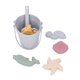 thumbnail image 4 of Juego de juguetes de cubo de playa de silicona Yuxing para niños verano gris, 4 of 5