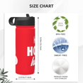 thumbnail image 4 of Vsdgher Saying Ho Ho Ho for Insulated Stainless Steel Water Bottle,18oz Sports Water Bottle Stainless Steel Reusable Tumbler for Sports, Travel, and School, 4 of 8