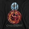 thumbnail image 2 of Game of Thrones Combined Targaryn And Stark Unisex Adult Pull-Over Hoodie,Black, Medium, 2 of 5