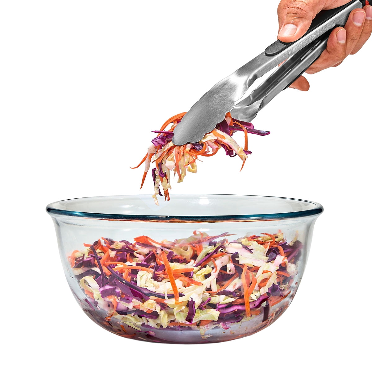 (2 pack) OXO SoftWorks Stainless Steel 9-inch Food Tongs with Locking Handle