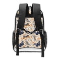 thumbnail image 2 of Honeii Butterflies Print Clear Backpack Heavy Duty Transparent Bag 17" See Through BookBag for Women Men Adults Work Festival Sports Travel, 2 of 7