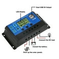 thumbnail image 4 of Amdohai 20W Solar Panel Kit Single 12V USB With 100A Controller Solar Cells Poly Solar Cells for Car Yacht RV Battery Charger, 4 of 7