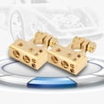thumbnail image 4 of Par de Terminales de batería de automóvil ANGGREK con abrazadera de Conector negativo positivo color Oro para calibre 0 1 2 4 8 AWG, 4 of 7