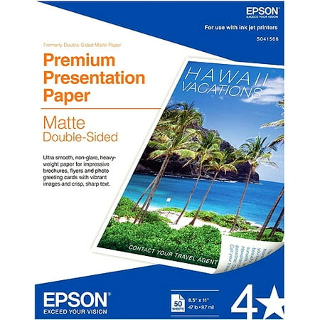 Epson S041568 Double-Sided Matte Presentation Paper