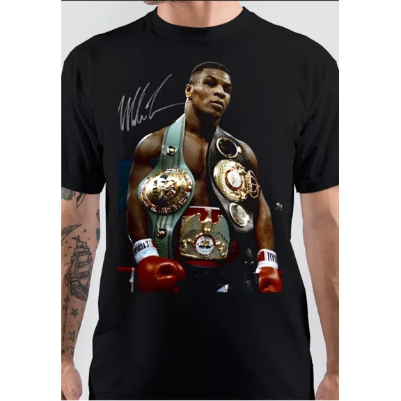 Mike Tyson Champion Signed Unisex T-Shirt For Fan