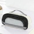 thumbnail image 5 of Hyknon Multi-Compartment Pencil Case with Clear Window Large Portable Pencil Pouch with Zipper Handle Aesthetic Pen Storage Bag for Makeup Stationery College Classroom, 5 of 6