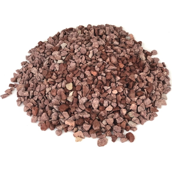 Rainforest Outdoor Decorative Natural Stone, Stone Gravel, Red, 20lbs.