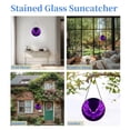 thumbnail image 7 of Shining Angel Wing Stained Glass Suncatcher Colored Handmade Window Hangings Glass Suncatcher Crafts Kits for Indoor Garden Christmas Decor and Memorial 16x16cm(2), 7 of 7