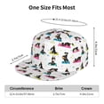 thumbnail image 2 of Flat Bill Trucker Hats for Women Men - Bernese mountain Yoga dogs funny Adjustable Flat Baseball Cap Snapback Hats Dad Hats for Men, 2 of 7