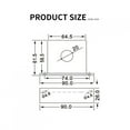 thumbnail image 1 of AC Current Transducer DC 0-10V, AC Current Transmitter Closed  Current Transducer Overload Protector AC 0-200A Output DC 0-10V, Power Transducers, 1 of 8