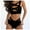 Black, variant on DOPI Women's Fashion Sexy Open Binding Style Casual Two Piece Bikini Swimsuit