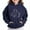 Navy, variant on JUSLIO Girls Hoodie Fall/Winter Solid Color Hooded Sweatshirt Athletic Fall/Winter Long Sleeve Tops Sweatshirts Black(4 Years)