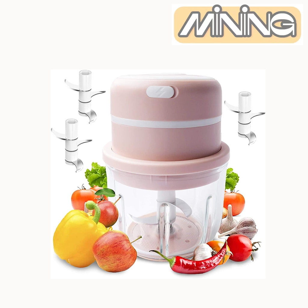 300ML Electric Mini Food Processor, 60W Cordless Food Press Garlic Chopper, Mini  Blender For Garlic,Vegetable,Fruit,Onions,Chili,Meat,Salad,Baby Food, Glass  Container (Green) - Yahoo Shopping