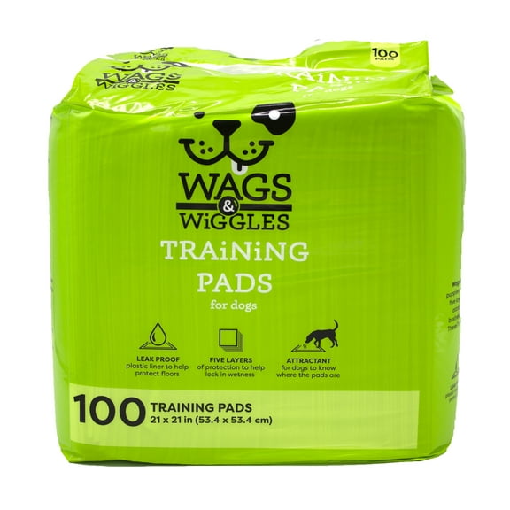 Wags & Wiggles 21" x 21" Training Pad - 100 Pack Count