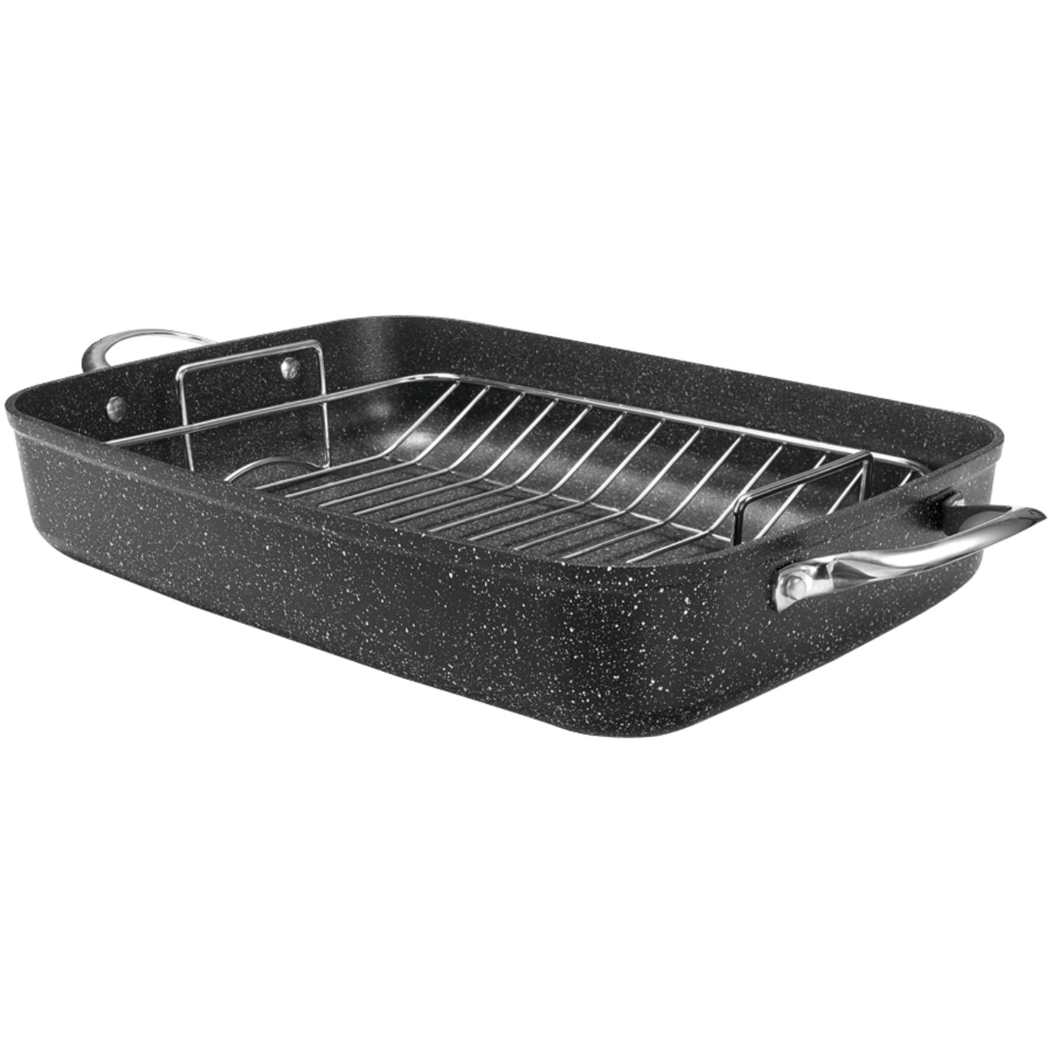 THE ROCK by Starfrit 3 Piece Cookware Set with Riveted Cast Stainless Steel Handle